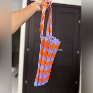 Orange and Purple Geometric Tote Bag